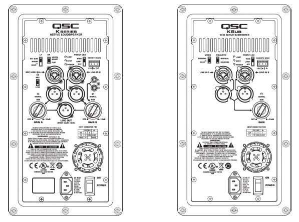 QSC K Series Amplifier Modules Diagram