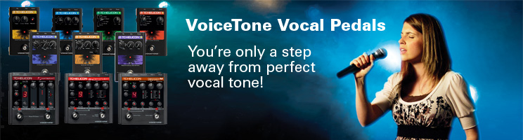 VoiceTone vocal pedals - You're only one step away from perfect vocal tone!