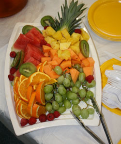 Big plate of fresh fruit