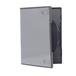 MediaSAFE 3-Disc Black Flip Tray DVD Case left thumbnail