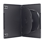 MediaSAFE 3-Disc Black Flip Tray DVD Case  thumbnail