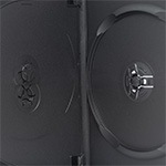 MediaSAFE 3-Disc Black Flip Tray DVD Case right thumbnail