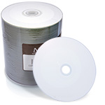 MediaSAFE Philips CD-R 52X White Thermal Hub Printable Clear Hub