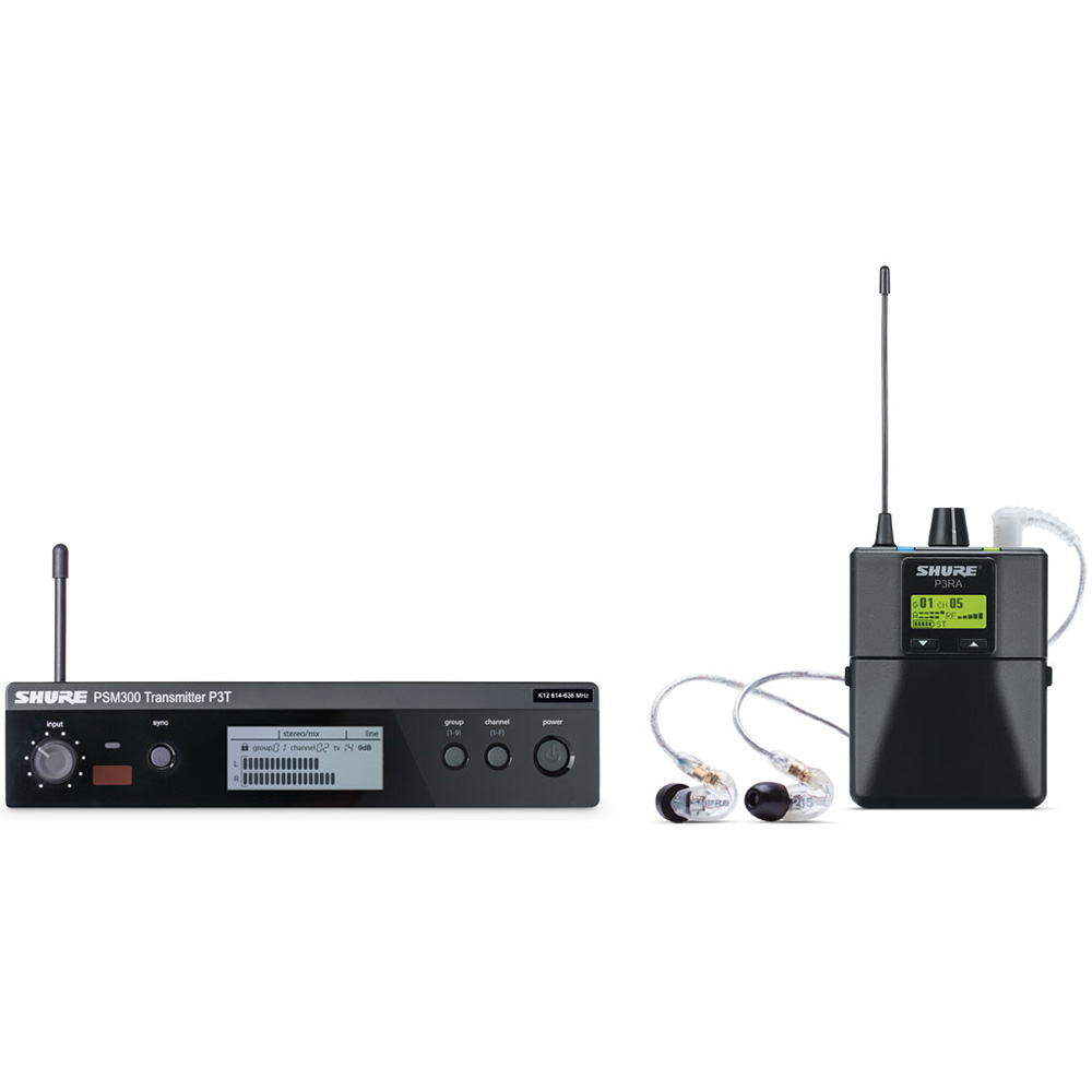 Shure P3TRA Premium Wireless In-Ear Personal Monitor System with