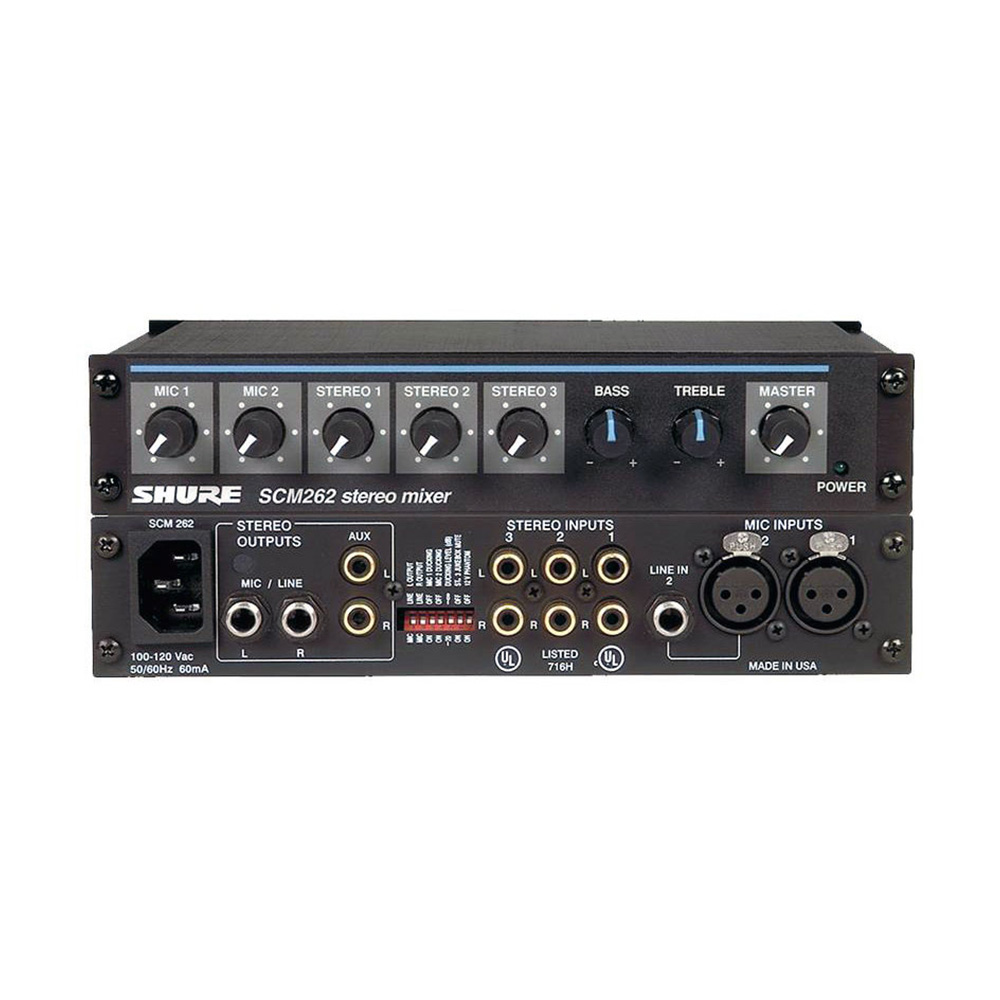 Shure SCM262 Stereo Mixer Ultra-Compact